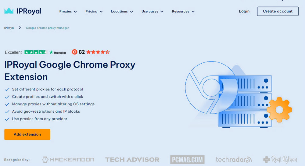 IPRoyal Google Chrome代理扩展