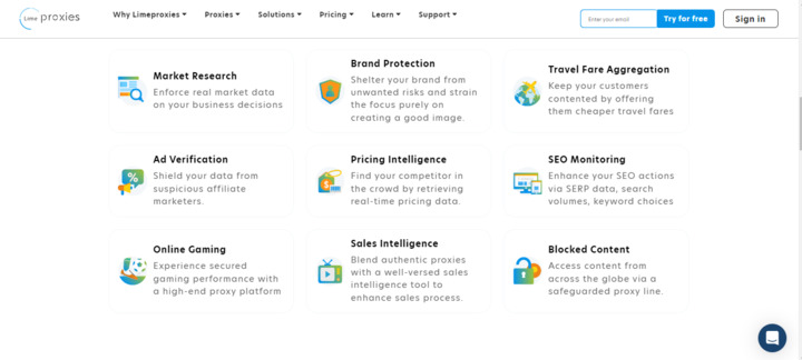 Limeproxies 功能集