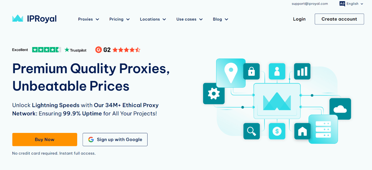 IPRoyal 主页截图