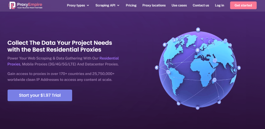 Proxyempire 主页截图