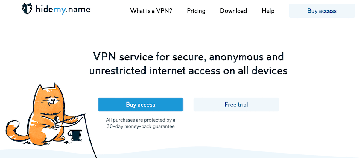 HideMy.name 代理提供多种代理类型