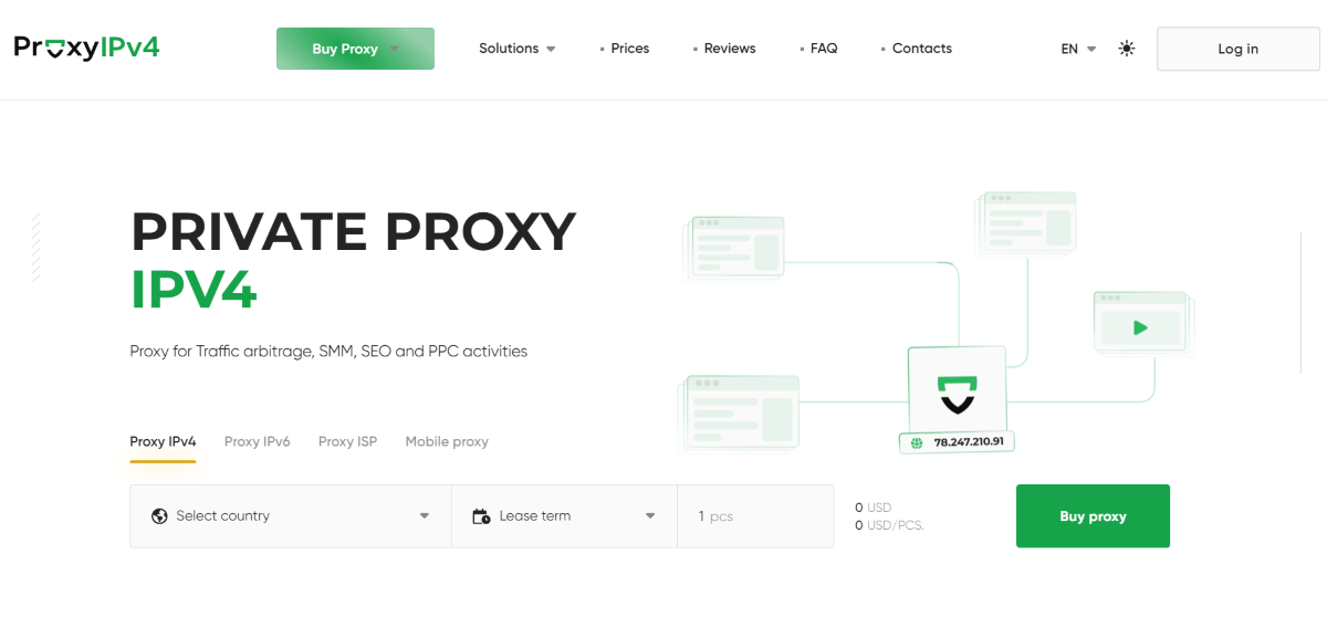 Proxy-IPV4 网页