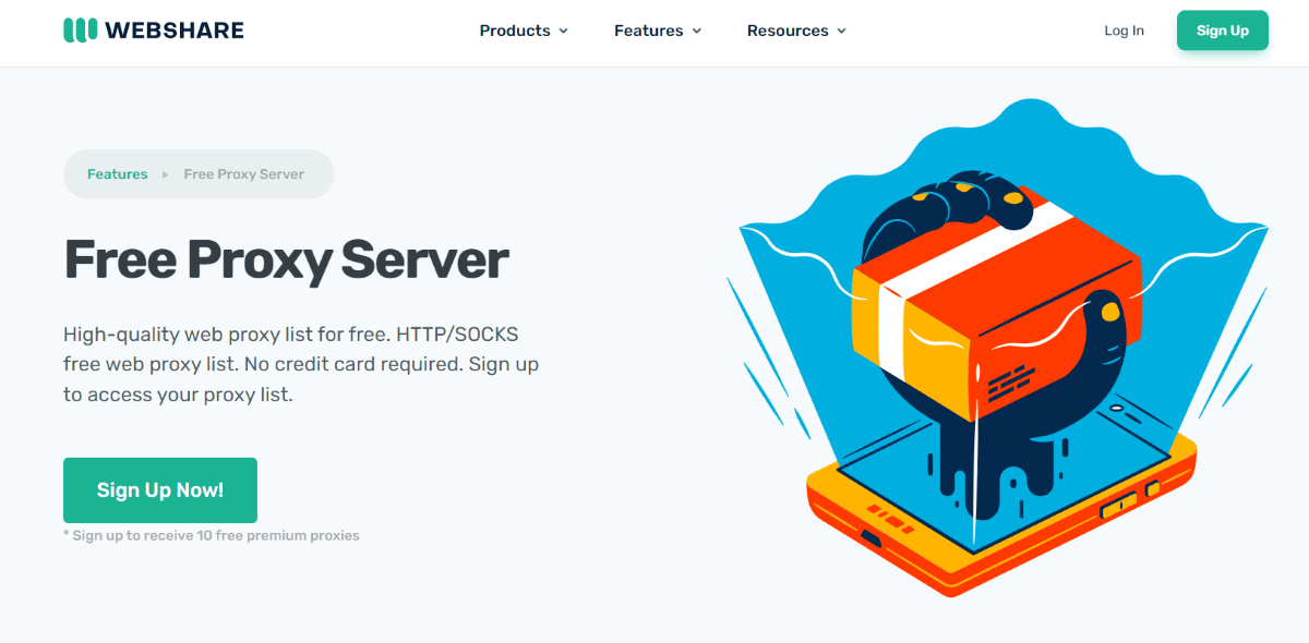 Webshare 免费代理服务器